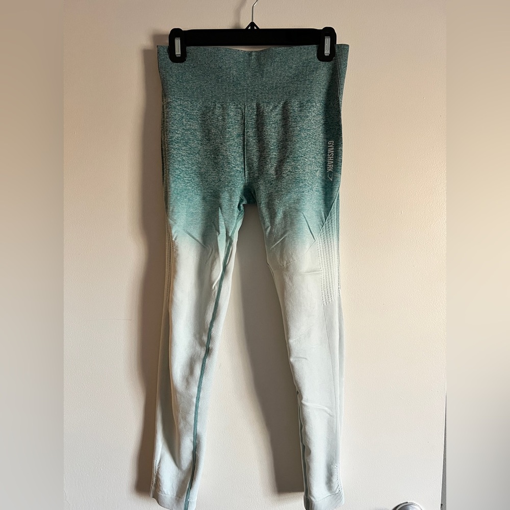 Gymshark Ombré Seamless Legging, Deep Teal/Ice Blue